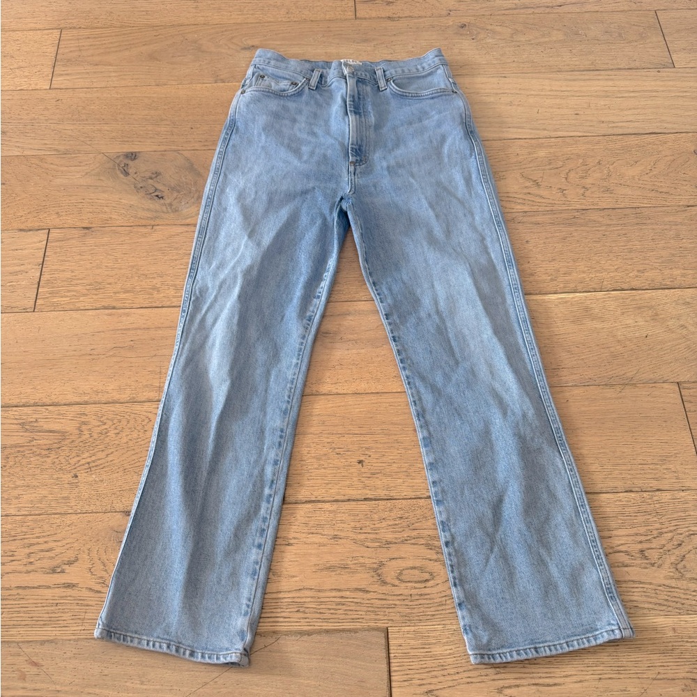 Agolde 90’s Pinch Waist Cropped Jeans Women’s Size 29 Light Wash